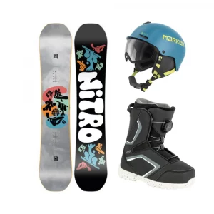 Equipo completo con casco de Snowboard infantil